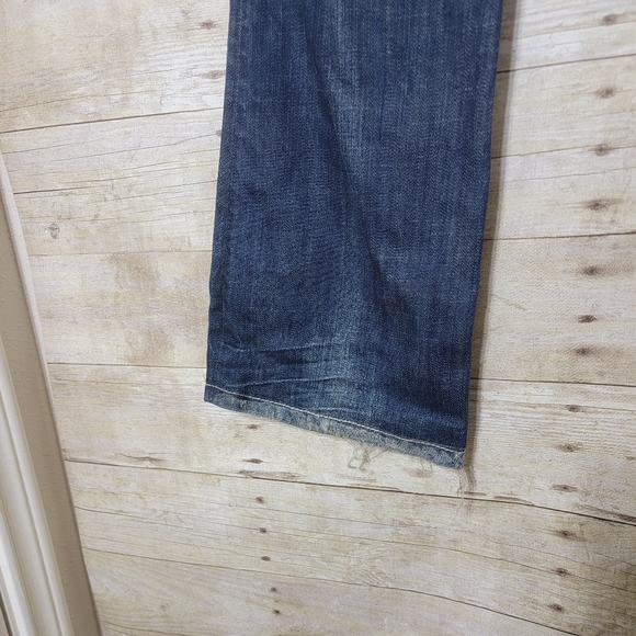 Mek distressed Oaxaca boot cut jeans 27x34 - Picture 4 of 6